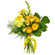 Желтый букет из роз и хризантем. Ирландия